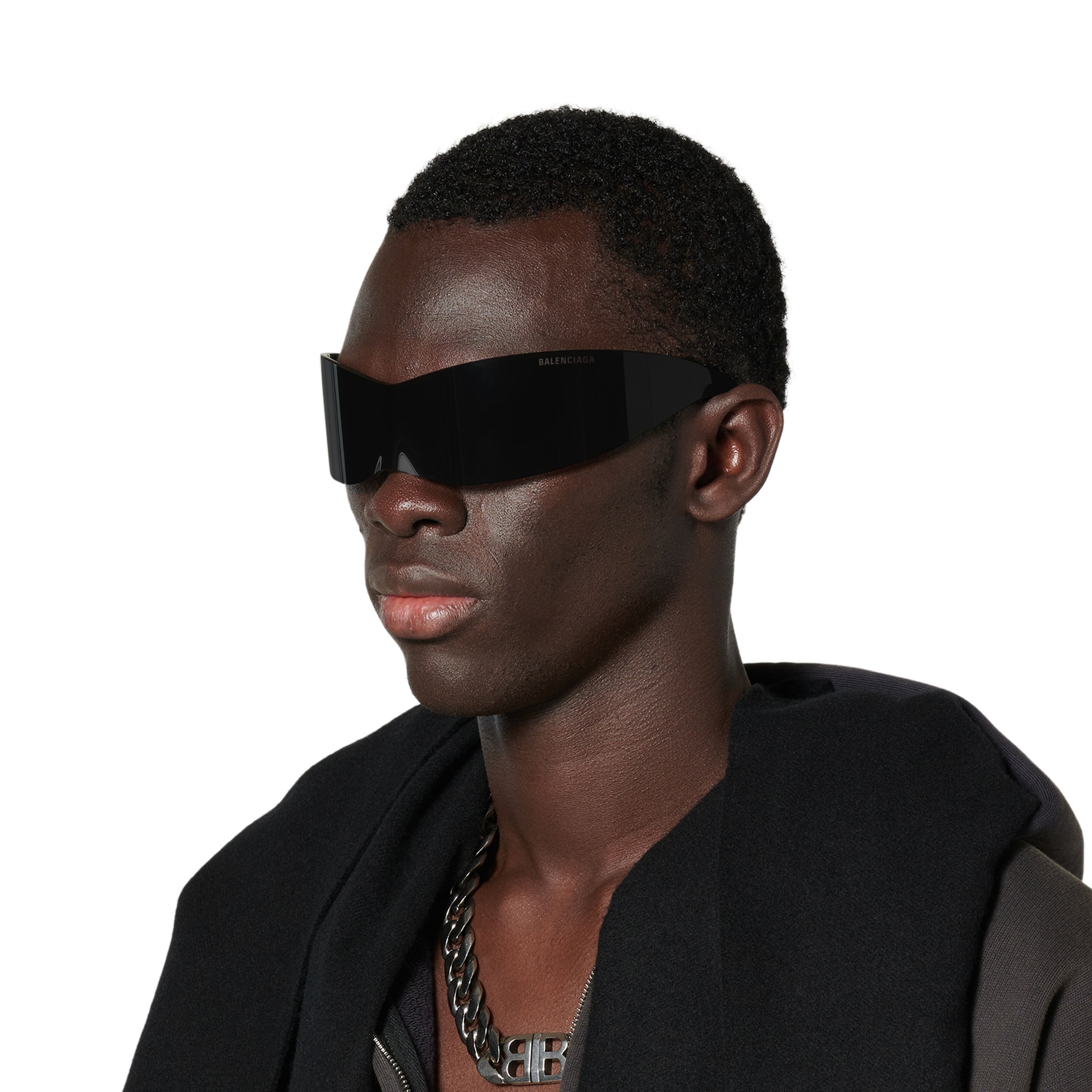 Panther Mask Sunglasses in Black - Image 4